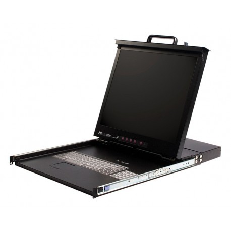 StarTech.com 1U 19in Rackmount LCD Console with Integrated 8 Port KVM Switch