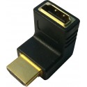 HDMI Male to Female Right Angle Adapter