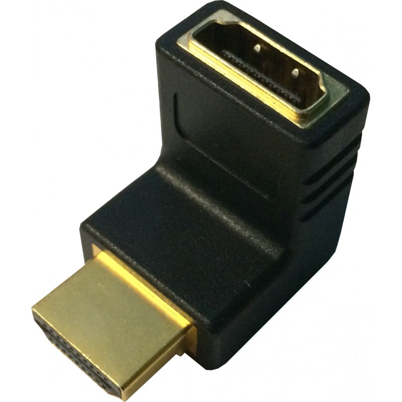 HDMI Male to Female Right Angle Adapter