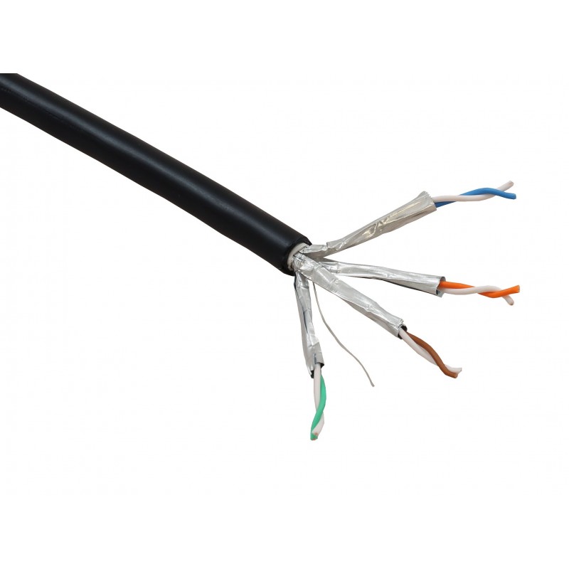 Cat6a External U/FTP Cable - LDPE Outer Sheath