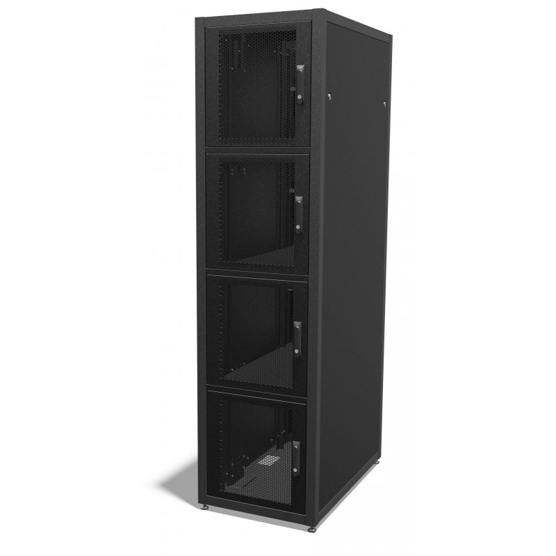 42u 800mm x 1200mm 4 Compartment CoLocation Server Rack