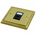 Singlegang Metal Faceplate with 1 Cat6 UTP Module Module