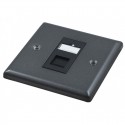 Singlegang Metal Faceplate with 1 Cat6 UTP Module Module