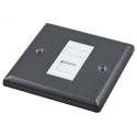 Singlegang Metal Faceplate with 1 Cat6 UTP Module Module