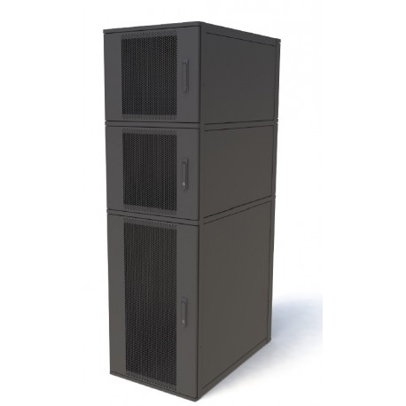 47u 800mm x 1000mm 3 Compartment CoLocation Server Rack