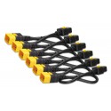 APC AP8716S Power Cord Kit (6 ea), Locking, C19 to C20, 1.8m