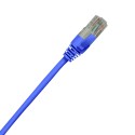 Blue Cat5e patch lead with latch protection