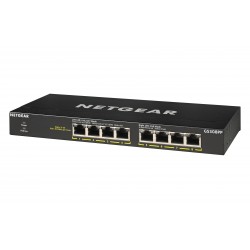 Netgear GS308PP Unmanaged Gigabit Ethernet (10/100/1000) Black Power over Ethernet (PoE)