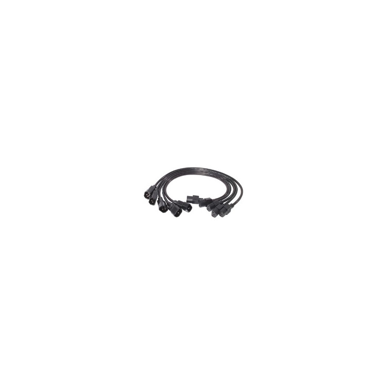 APC AP9890 Power Cord Kit (5 ea), C13 to C14, 0.6m