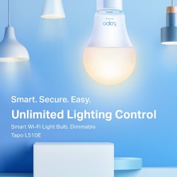 TP-Link TAPO L510E(2-PACK) smart lighting Smart bulb 8.7 W White Wi-Fi