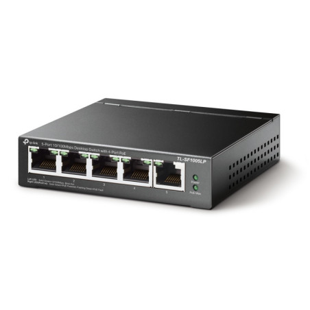 P-Link 5-Port 10/100Mbps Desktop Switch with 4-Port PoE