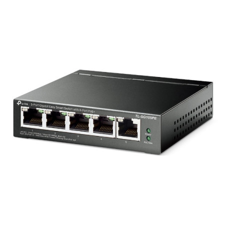 P-Link 5-Port Gigabit Easy Smart PoE Switch with 4-Port PoE+