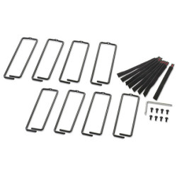 PC NetShelter Cable Management, Vertical Cable Manager, Rings, for NetShelter 750 and 800mm W Enclosures, Set of 8, 76 x 19 x 2