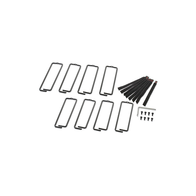 PC NetShelter Cable Management, Vertical Cable Manager, Rings, for NetShelter 750 and 800mm W Enclosures, Set of 8, 76 x 19 x 2