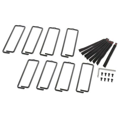 PC NetShelter Cable Management, Vertical Cable Manager, Rings, for NetShelter 750 and 800mm W Enclosures, Set of 8, 76 x 19 x 2