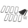 PC NetShelter Cable Management, Vertical Cable Manager, Rings, for NetShelter 750 and 800mm W Enclosures, Set of 8, 76 x 19 x 2