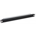 24 Port Thru-Coupler Cat 5e UTP RJ45 Patch Panel