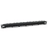 24 Port Cat5e UTP Elite Patch Panel + Rear Cable Managment