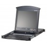 Aten KL1516AM 16-Port Cat 5 High-Density Dual Rail LCD KVM Switch